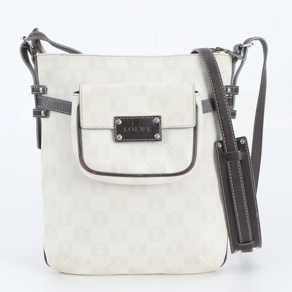 Loewe Anagram Leather Shoulder Bag, Crossbody Handbag, Tote Bag for Women